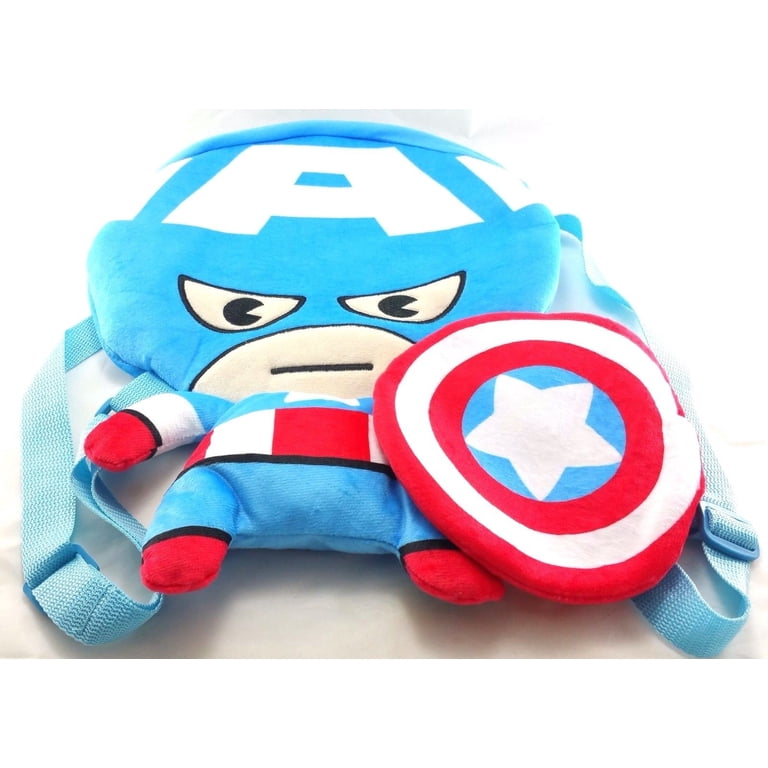 Marvel Captain America Plush Doll Backpack 16in Flat Plush 