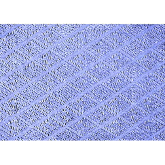 Ahgly Company Indoor Rectangle Oriental Blue Industrial Area Rugs, 7' x 9'