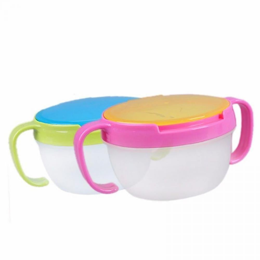 2 Pack Snack Catcher Baby Toddler Cup & Feeding Bowl w/ Spoon BPA Free —  AllTopBargains