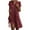 Red, variant on Admvng Dresses For Women New Spring/Summer V-neck Printed Short Sleeved Knee Length Dress S-2XL