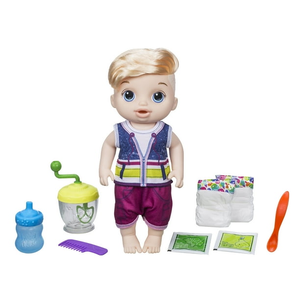 Baby Alive Sweet Spoonfuls Baby Doll Boy Blonde Hair Walmart Com Walmart Com