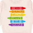thumbnail image 3 of Inktastic Colored Crayons Toddler Sweatshirt, 3 of 4