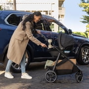 Evenflo Shyft Intuiti Travel System With Revolve180 LiteMax NXT Rotating Infant Car Seat, Black Shale
