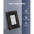 thumbnail image 3 of Metal Wall Plates, Switch Plates and Outlet Covers, Decorative Pearl Design, 3 of 10