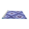 thumbnail image 2 of Ahgly Company Machine Washable Indoor Rectangle Southwestern Blue Country Area Rugs, 5' x 7', 2 of 4
