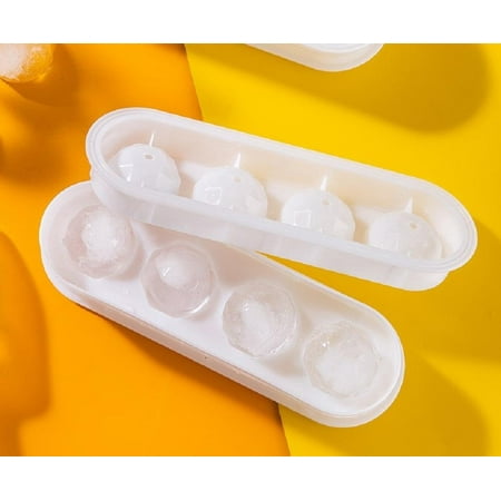 

Round Ice Cube Tray Ice Ball Maker Reusable Large Ice Sphere Mold Tray Easy Release Round Ice Sphere Tray for Whiskey Cocktails Bourbon