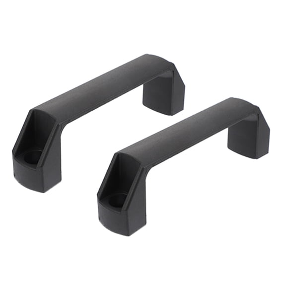 MERRYHAPY 2-Pack Black Cabinet Pull Handles, Heavy Duty, Construction, 14x3.9x2.3 cm, Ideal for Kitchen and Furniture