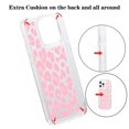 thumbnail image 2 of Mantto Case For iPhone 14 Pro Max Phone Case,Luxury Leopard Pattern Design Cases Soft Silicone Slim TPU Shockproof Protective Bumper Cover for Women Men For iPhone 14 Pro Max, Pink, 2 of 8