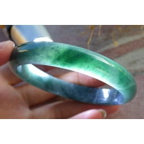 Icy Green Natural A JADE Jadeite Bangle Bracelet 60 mm 686009 TN