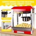 thumbnail image 2 of 8oz Retro Popcorn Machine, Red Commercial Popper with Stainless Steel Kettle, 48 Cup Output for Movie Theater, 2 of 8
