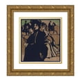 thumbnail image 1 of William Nicholson 20x22 Gold Ornate Framed and Double Matted Museum Art Print Titled - London Types, Lady (1898), 1 of 4