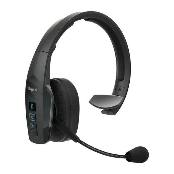 B450-XT Wireless Bluetooth Mono Headset with 96% Noise Cancellation Microphone & Padded Headband