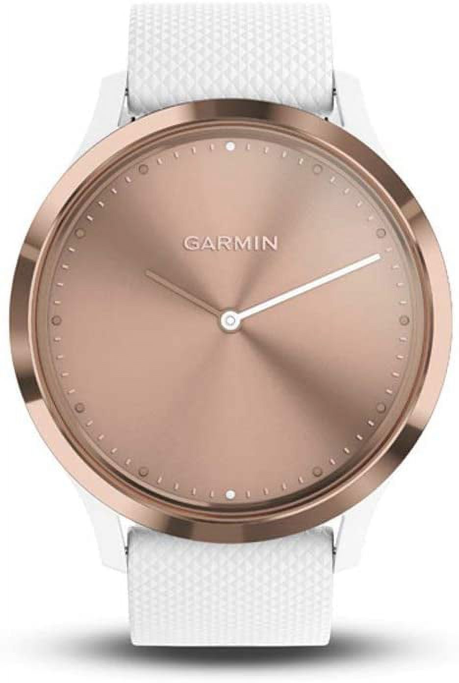 Used Garmin Vivomove HR Stainless Steel Rose Gold with White Silicone Band 010 01850 12 Walmart