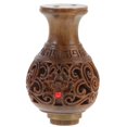 thumbnail image 2 of Flower Key Chain Wood Carved Vase Shape Sachet Hollow Design Home Decoration Brown 3.70X3.00X3.00CM Aroma Storage 1Pack, 2 of 4