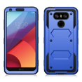 thumbnail image 2 of LG G6 Case, Mignova Rugged Plastic Heavy Duty Armor Holster Defender Full Body Protective Hybrid Case Cover with Kickstand, Build-in Screen Protector and Belt Swivel Clip for LG G6 (Blue), 2 of 6