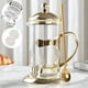 thumbnail image 1 of Cafetera francesa DUJUST Gold de 1 litro con filtro de 4 niveles, 1 of 5