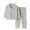 grey, variant on QUOTAY Kids Pajamas Children’s Spring and Autumn Homewear Coat and Pants Set Two Piece Open Front Leisure Outfit Grey,18-24 Months