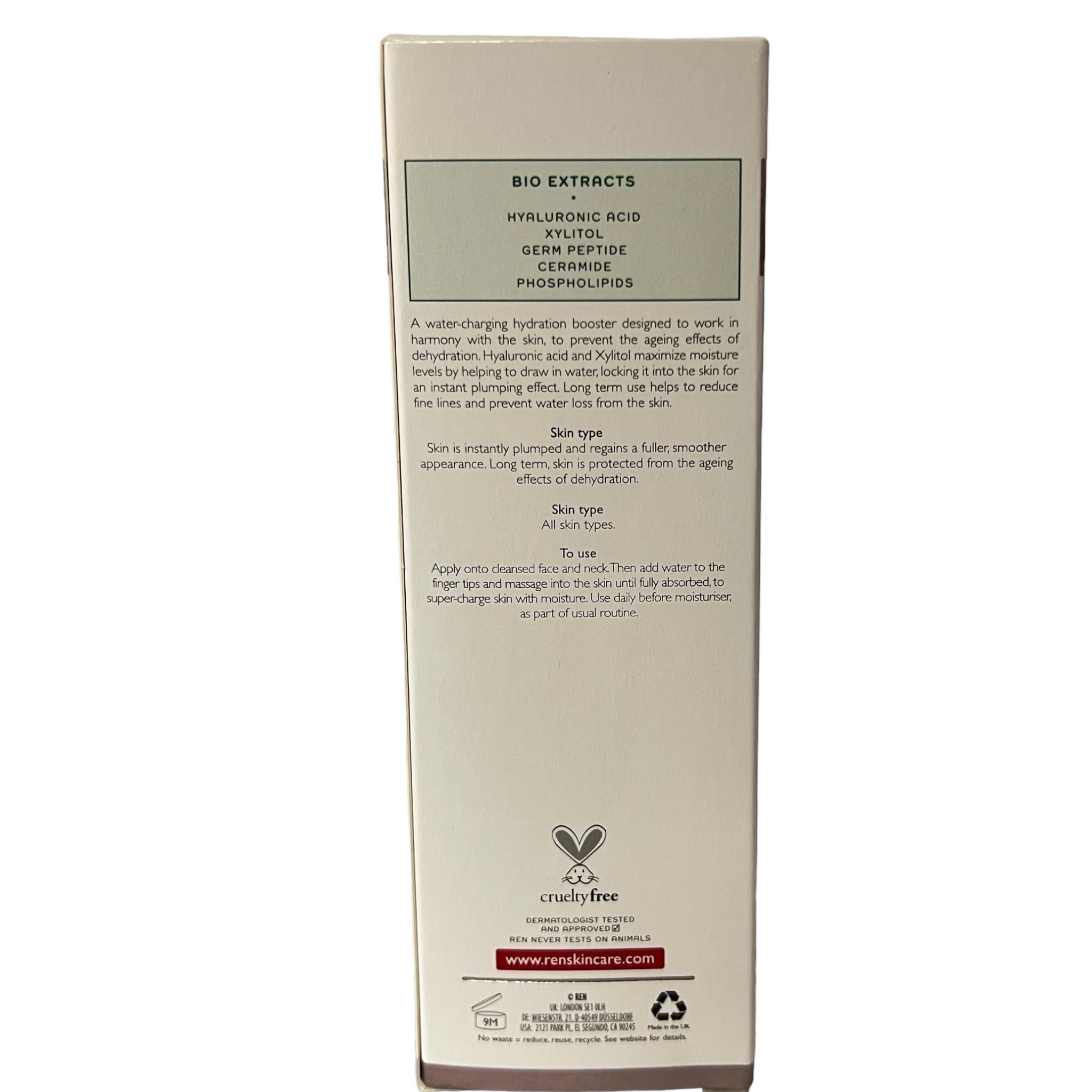 REN Flash Hydro-Boost Instant Plumping Emulsion - 1.3 oz