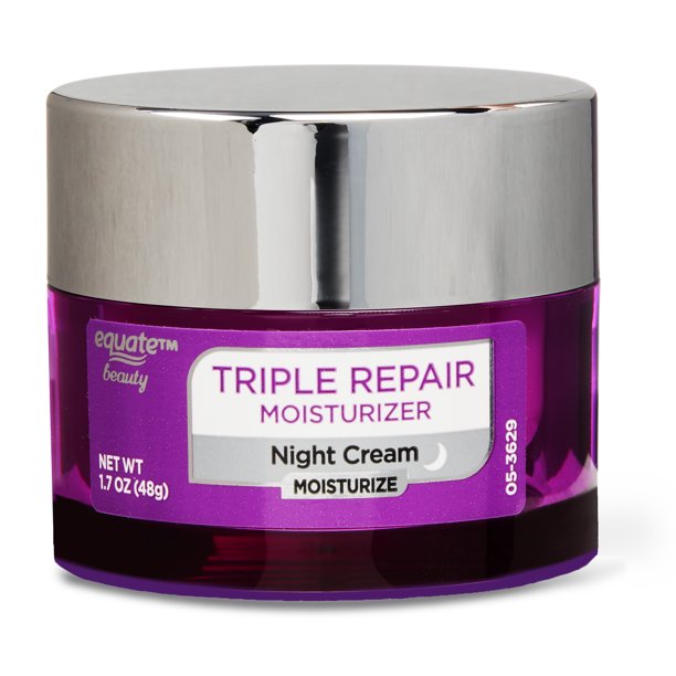 Equate Beauty Triple Repair Moisturizer Night Cream, Compare to