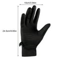 thumbnail image 5 of Callipe 1 Pair Winter Cycling Gloves Windproof Waterproof Touchscreen Anti-slip Thermal Cold Weather Men Women Full Finger Motorcycle Riding Gloves, 5 of 7