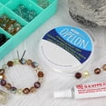 thumbnail image 2 of The Beadsmith Opelon Stretch Cord – Elastic Beading Fiber, White, 0.4 mm, 25 m (82 ft) Spool, 2 of 8