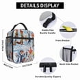 thumbnail image 6 of Zootopia Insulated Lunch Bag Cartoon Backpack, Reusable Thermal Cooler Tote for School Picnic Travel, Water Resistant Zipper Lunch Box Carry Bag Large Capacity Reusable Cooler Bag 11488-A9, 6 of 6