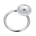 thumbnail image 4 of Uxcell Round Ring Pulls, 4Pcs Drawers Knobs Bright Chrome Circle Drawer Handles Single Hole for Dresser Cupboard, 4 of 6