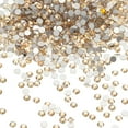 thumbnail image 1 of Uxcell Piedras de Rhinestone Redondas de Fondo Plano, Gemas de Cristal de Fondo Plano para Manualidades DIY, Ropa, Decoración de Arte de Uñas Champagne Claro SS3, 1 of 7