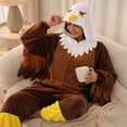 thumbnail image 6 of Adult Eagle Animal One-Piece Pajamas, Yellow Cosplay Onesie Sleepwear For Home Lounging, Costume Parties, Themed Events, Holiday Gatherings And Casual Indoor Wear For Adults, 6 of 8