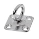 thumbnail image 2 of 2 Piezas de material acero Inoxidable Almohadilla Giratoria Ojo licencia Cuadrada Hardware de Aparejo para Kayak Barco Accesorios de Cubierta Yotijar Placa de ojo cuadrada para barco, 2 of 10