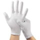 thumbnail image 1 of 5 pares de guantes hidratantes para usar durante la noche, guantes de algodón para manos secas y con eccema, guantes de algodón blancos para hombres y mujeres, talla única., 1 of 8
