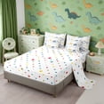 thumbnail image 4 of Erosebridal Colorful Dino Bedding Comforter Set for Kids, Dinosaur Print Full Bedding Set, White, 4 of 6
