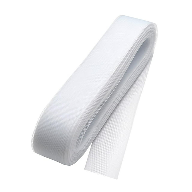 Ribete de crin de poliéster blanco Zulema 4cm