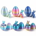 thumbnail image 4 of SHUWND 6PCS Set 3D Printed Bunny with Easter Egg, Mini Easter Eggs Fidget Toy 3D Articulated Crystal Bunny Eggs Mystery Egg Easter Basket Stuffers Surprise 3D Printed Animals Toy Set, 4 of 10