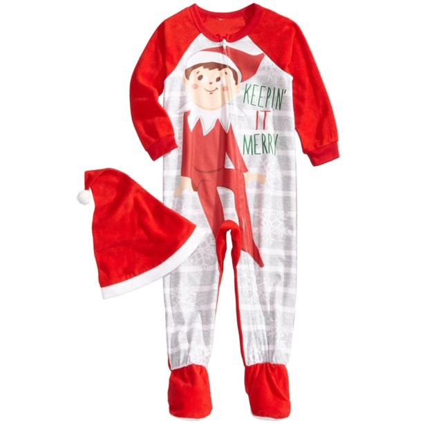 The Elf On The Shelf Family Pajama Elf Costume Adult And Kid S Holiday Sleepwear Set Toddler Size 3t Walmart Com Walmart Com