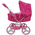 thumbnail image 2 of 509: Garden Doll Pram - Kids Pretend Play, Large Canopy, Storage Basket & Bassinet, Ages 3+, 2 of 5