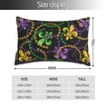 thumbnail image 4 of Disketp Pillow Covers Mardi Gras6 Pattern Throw Pillow Case Cushion Covers,Cushion For Bedroom,Couch,Home-14"X20", 4 of 8