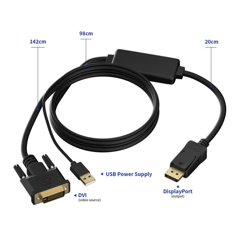 ROLINE DisplayPort Kabel DP Male | DVI Male  24 1  DP-DVI Kabel 3 M Zwart 82499377