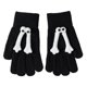 thumbnail image 4 of Guantes de aislamiento térmico para pantalla táctil informales con ojos de muñeca 3D perfecl adultos y niños Negro, 4 of 8