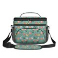 thumbnail image 2 of Lunch Box Pioneer Flower Floral Print Pattern Insulated Lunch Bag for Women Men,Medium Leakproof Lunchbox Cooler Bag Adjustable Strap,10 X 6.7 X 8 Inches, 2 of 6