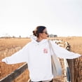 thumbnail image 4 of SHIXIAOO Sweat à Capuche pour Femmes Imprimé Lettre Manches Longues avec Poches Style Western Grande Taille pour Femmes, 4 of 8