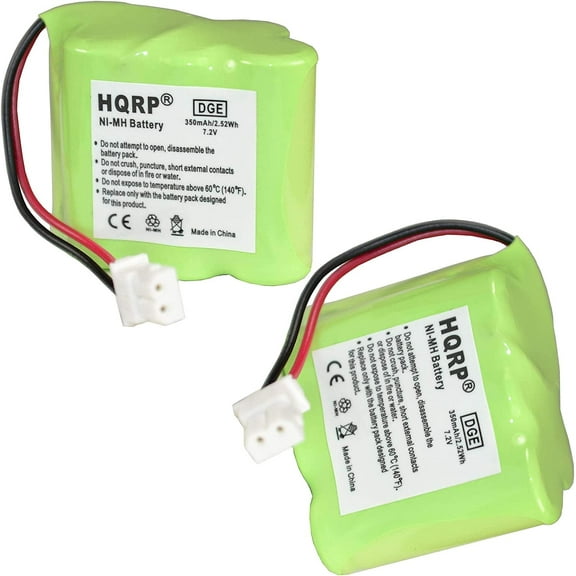 HQRP 2-Pack Transmitter Battery Works with GP 30AAAM6WML, Dt-Systems Super Trainer EDT 200, EDT 202, EDT 300, EDT 302