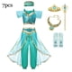thumbnail image 4 of Disfraz de princesa Disney para niña, lámpara mágica de Jasmine Aladdín, ropa de fiesta de Carnaval y Halloween, Vestidos para niños pequeños, Cosplay de cumpleaños, 4 of 5