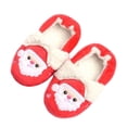 thumbnail image 4 of Karoyedx Slippers for Girls Toddler Boys Girls Unisex Cute Soft Crib Shoes Christmas Toddler Kid Shoes Children's Cotton Slippers Red Size,9.5, 4 of 6