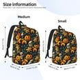 thumbnail image 2 of Vsdgher Halloween Skull Print Canvas Backpack Travel Rucksack Unisex Knapsack 15.7/17.7Inch Laptop Backpack for Work,College-Small, 2 of 5