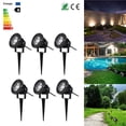 thumbnail image 4 of Yuarrent Super brillante 7 vatios CC exterior LED paisaje foco accesorio jardín patio camino césped lámpara de inundación (blanco cálido, soporte con Iluminación y accesorios No.6 Yuarrent HA024199-06, 4 of 5