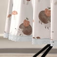 thumbnail image 3 of SKYSONIC Watercolor Hedgehog Round Tablecloth 60inch Indoor Wrinkle Free, Apple Mushrooms Circular Lace Table Cover Washable for Kitchen Party BBQ Dining Decor, 3 of 7