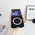 thumbnail image 3 of Magnetic Case for Samsung Galaxy Z Flip 5 4 3 5G Compatible with Magsafe, Shockproof Women Men Slim Hard Phone Case for Samsung Z Flip 3 4 5 Cover (Black,Z Flip4), 3 of 5