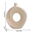 thumbnail image 3 of Gecau Ceramic Vase Art Of Donut For Home Decor Ceramic Vase Ornaments For Decoration Desktop First Home Must Haves Crafted with Care Beige Resin Holiday Saving, 3 of 6