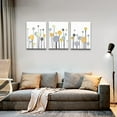 thumbnail image 2 of Abstract Dandelion Flowers Watercolor Paintings Canvas Wall Art For Living Room Bedroom Office Wall Decor Modern Wall Pictures Prints Artwork Kitchen Decorations Room Home Decor 3 Piece, 2 of 6
